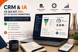 PME algérienne évaluant les fonctionnalités d'intelligence artificielle d'un logiciel CRM