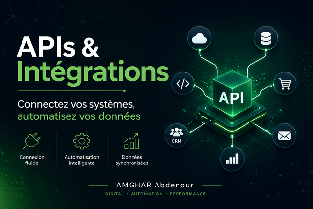 Développement API REST intégrations Algérie | AMGHAR Abdenour
