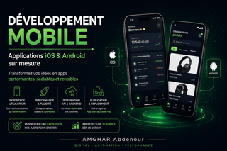 Développement application mobile Algérie | AMGHAR Abdenour
