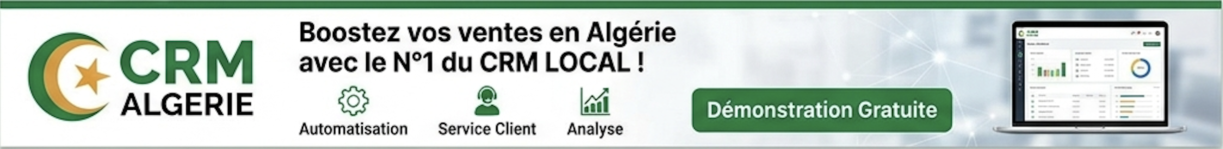 CRM Algérie : boostez vos ventes avec le CRM local